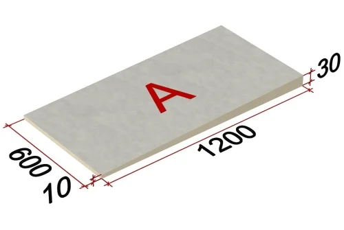 Плита теплоизоляционная PIR SLOPE1,7%(А) СХМ/СХМ 1200х600х10-30 (20,160м2)