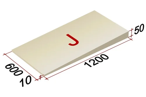 Плита теплоизоляционная PIR SLOPE-3,4% (J) СХ/СХ 1200х600х10-50 (12,960м2)