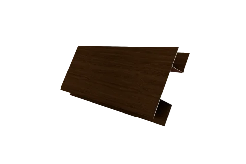 Планка H-образная Экобрус 0,45 Print Elite с пленкой Choco Wood TwinColor (3м)