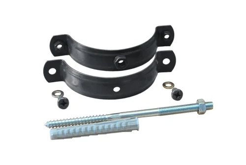 Хомут трубы на кирпич GL PU 90 мм RAL 7024 мокрый асфальт