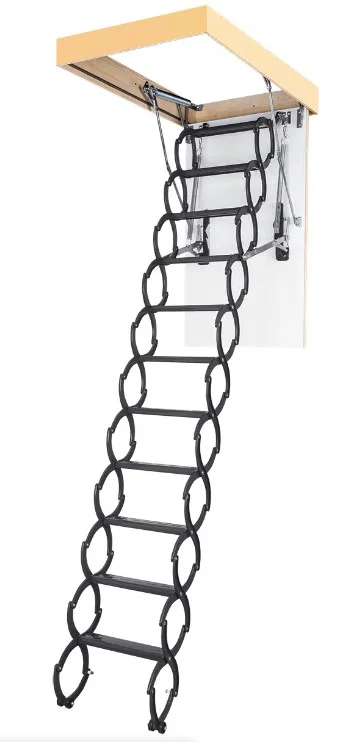 Лестница чердачная ножничная FAKRO LSТ-B 60х120/280 (металлическая теплоизоляционная)