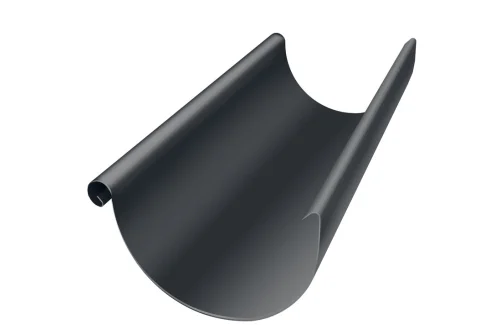 Желоб полукруглый GL PE Matt 125 мм 3 м RAL 7024 мокрый асфальт