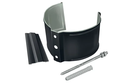 Кронштейн трубы на кирпич GL PE Matt 90 мм RAL 7024 мокрый асфальт