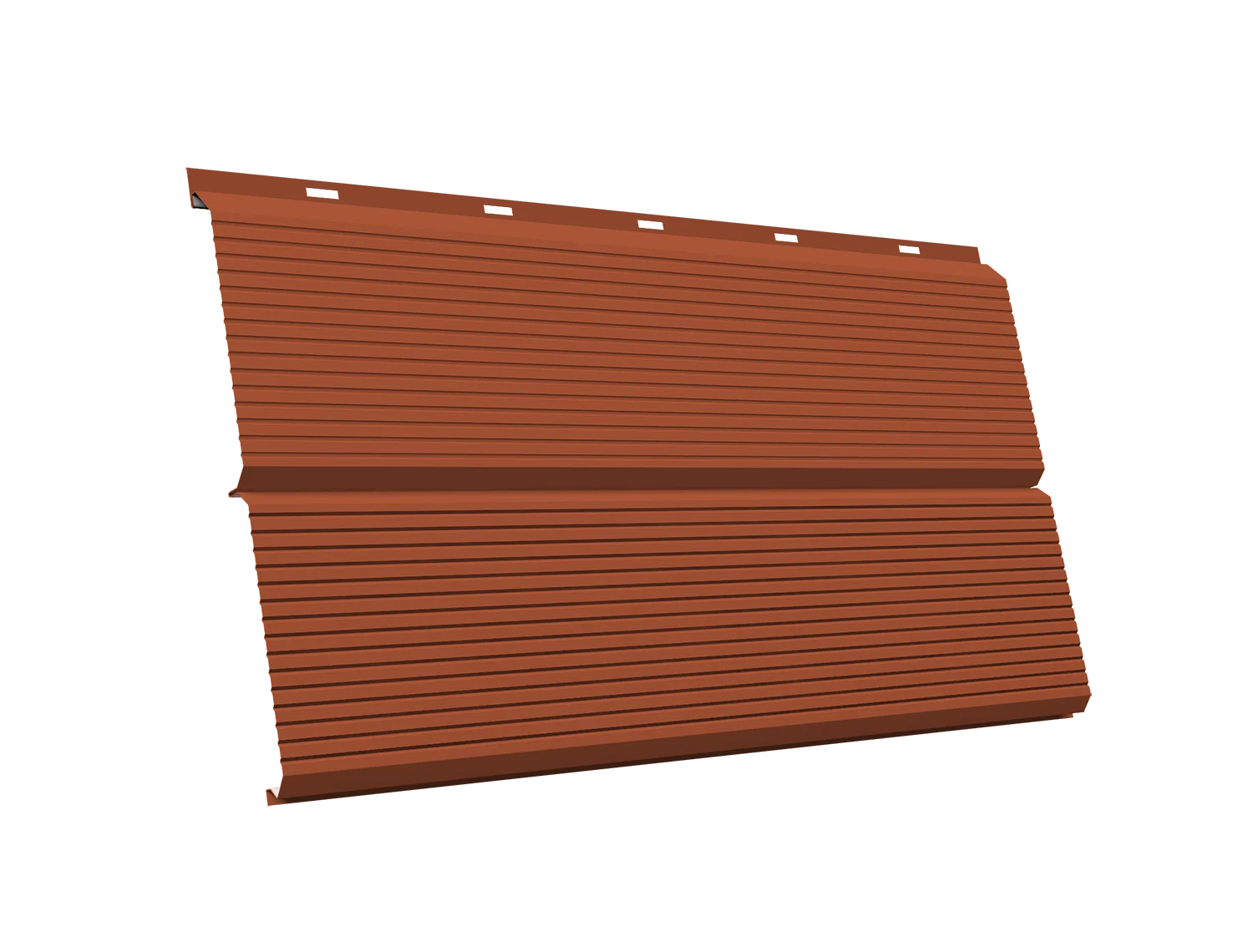 ЭкоБрус 0,345 Gofr Grand Line 0,5 Satin Matt TX RAL 8004 терракота