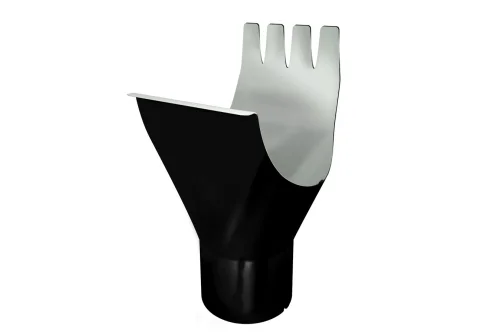 Воронка GL PE 125/90 мм RAL 9005 черный