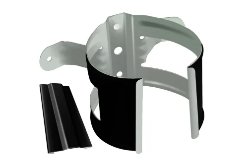 Кронштейн трубы на дерево GL PE 90 мм RAL 9005 черный