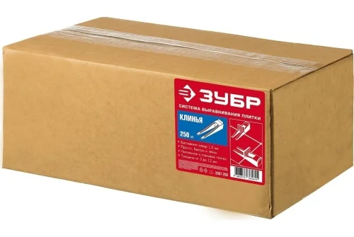 Клин для системы выравнивания плитки Зубр Мастер (250 штук) (3387-250)