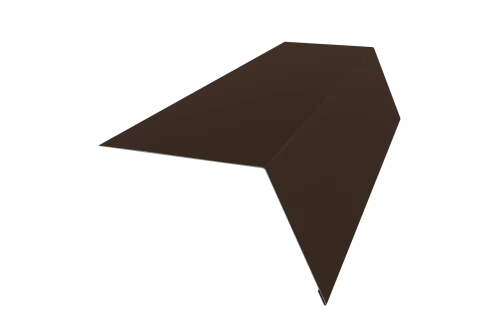 Планка карнизная широкая 100х85 0,45 PE-Double с пленкой RAL 8017 шоколад (2м)