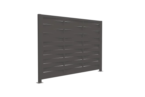 Ламель забора жалюзи Palermo 0,5 Satin Matt TX RR 32 темно-коричневый