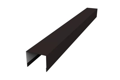 Крышка жалюзи Palermo 0,45 PE RAL 9005 черный (3м)