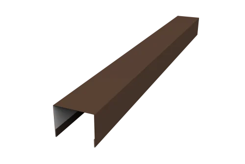 Крышка жалюзи Palermo 0,5 Satin Matt TX RAL 8017 шоколад (2,5м)