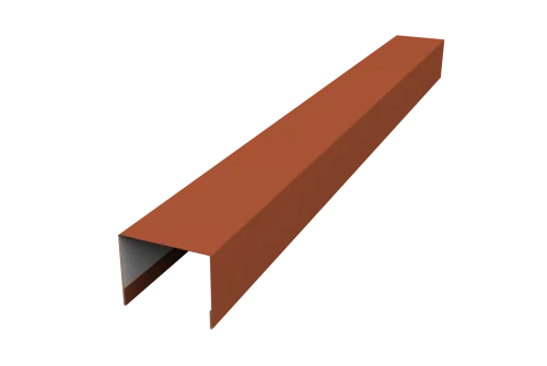 Крышка жалюзи Palermo 0,5 Satin RAL 8004 терракота (2,5м)