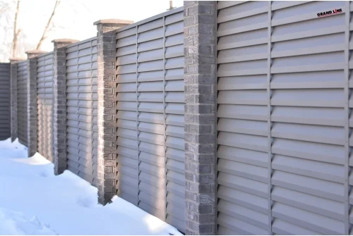 Декоративная накладка на столб универсальная угловая 80х80 для забора жалюзи 0,45 Drap ST RR 32 темно-коричневый (3м)