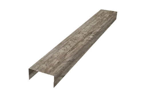 Крышка забора для горизонтального монтажа штакетника 0,45 Print Elite Nordic Wood TwinColor (3м) - Столица крыш
