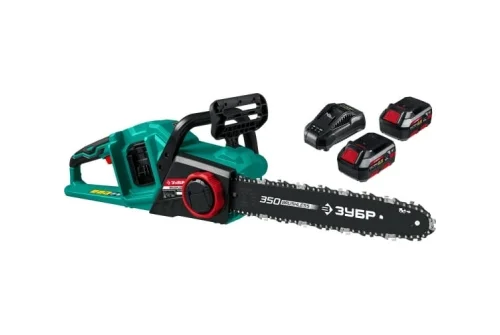 Пила цепная аккумумуляторная Зубр Мастер бесщеточная 18В, 2х4Ач (ПЦЛ-3635-42)