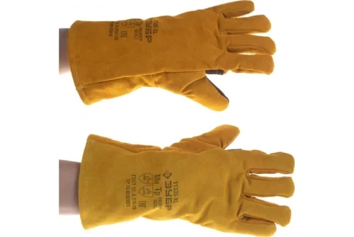 Краги утепленные термостойкие Зубр, длина 350мм, размер XL (11335-XL)