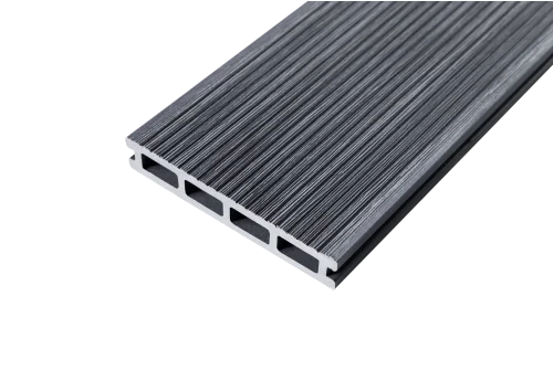 Террасная доска ДПК Grand Line 150х25мм 3D Винтаж Темно-серый 3м