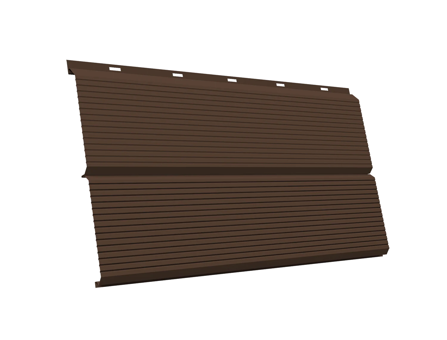 ЭкоБрус 0,345 Gofr Grand Line 0,5 Atlas X с пленкой RAL 8017 шоколад