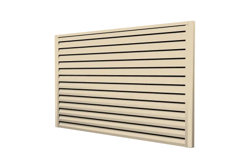 Ламель забора жалюзи Tokyo new 0,45 PE RAL 1015 светлая слоновая кость