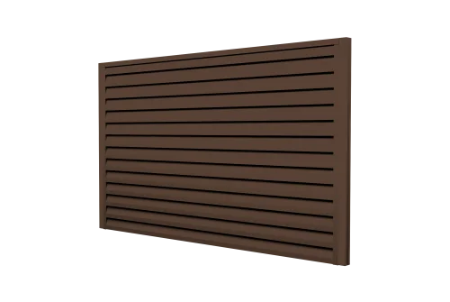 Ламель забора жалюзи Tokyo new 0,5 Satin Matt RAL 8017 шоколад