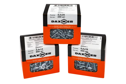 Саморез ПШС Daxmer Premium 4,2х16 (600шт) шлиц PH2, цинк