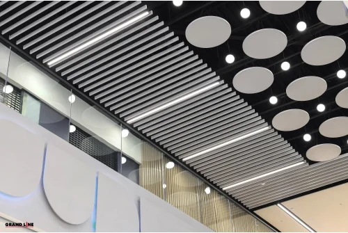 Кубообразная рейка GL Ш50/В50 White Wood Zn 0,45 L=3м