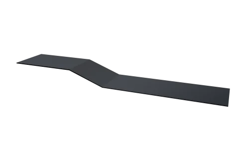 Планка крепежная фальц 0,4 PE-Double с пленкой RAL 7024 мокрый асфальт (2м)