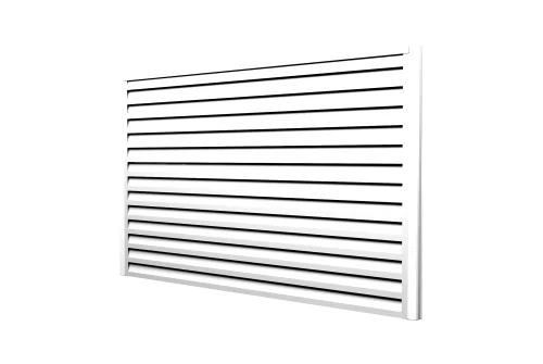 Ламель забора жалюзи Tokyo new 0,5 Satin с пленкой RAL 9003 сигнальный белый