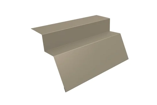 Планка карнизная для металлочерепицы квинта Uno 0,45 PE с пленкой RAL 1015 светлая слоновая кость (3м)