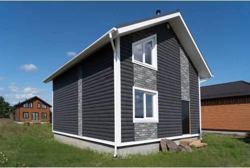 Блок-хаус new Grand Line 0,45 Print Premium с пленкой Grey Wood TwinColor