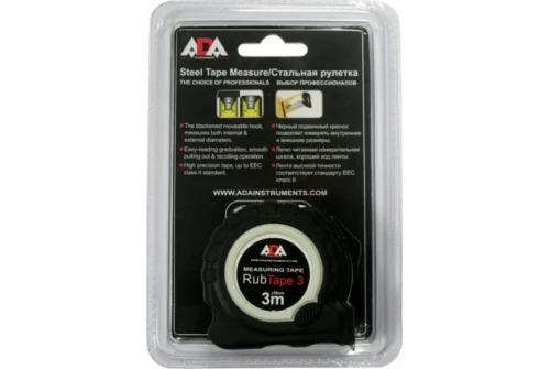 Рулетка ударопрочная ADA Rubtape 3 (А00155)