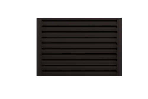Ламель забора жалюзи Milan Slim 0,5 Satin Matt TX RAL 9005 черный