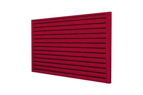 Ламель забора жалюзи Tokyo new 0,45 PE с пленкой RAL 3003 рубиново-красный