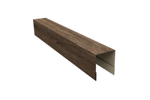 Планка боковая для забора из сайдинга ЭкоБрус 0,45 Print Elite Nordic Wood TwinColor (2,06м) - Столица крыш