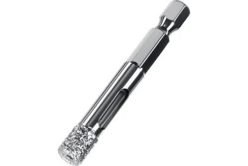 Сверло вакуумное алмазное трубчатое Зубр Профессионал (d8мм), кромка (15мм), Hex 1/4 (29865-08)