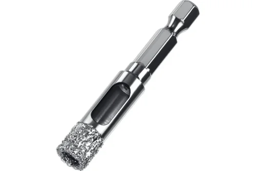 Сверло вакуумное алмазное трубчатое Зубр Профессионал (d10мм), кромка (15мм), Hex 1/4 (29865-10)