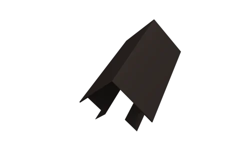 Угол внешний сложный Кликфальц Pro 0,45 PE-Double с пленкой RR 32 темно-коричневый (2м)