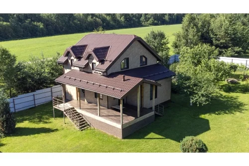 Металлочерепица Классик ("Classic") v01 0,5 PurLite M RAL 8017 шоколад