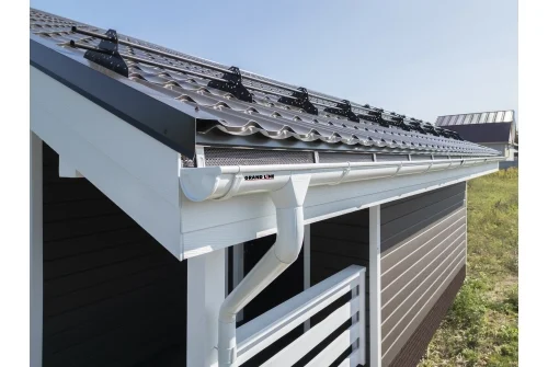 Металлочерепица Классик ("Classic") v01 0,5 Satin RR 32 темно-коричневый