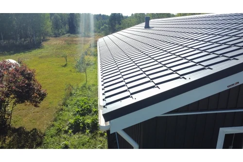 Металлочерепица "Квадро профи (Верховье)" ("Quadro Profi") v01 0,5 Rooftop Бархат RAL 7024 мокрый асфальт