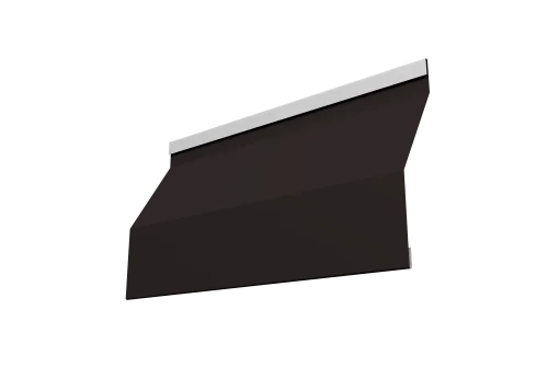 Ламель забора жалюзи Milan Slim 0,5 Satin RAL 9005 черный - Столица крыш