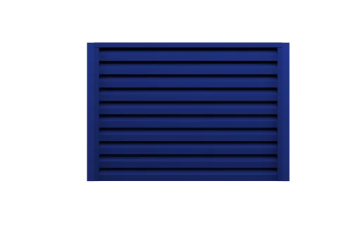 Ламель забора жалюзи Milan Slim 0,45 PE RAL 5002 ультрамариново-синий