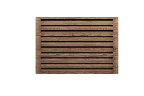 Ламель забора жалюзи Milan Slim 0,45 Print Elite White Wood TwinColor