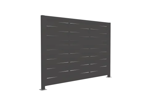 Ламель забора жалюзи Palermo 0,45 PE RAL 9005 черный