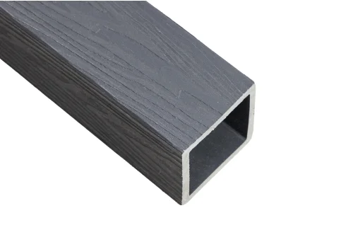 Столб ограждения ДПК Grand Line 3D 100х100мм Темно-серый 1м