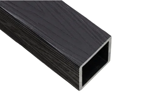 Столб ограждения ДПК Grand Line 3D 100х100мм Графит 1м