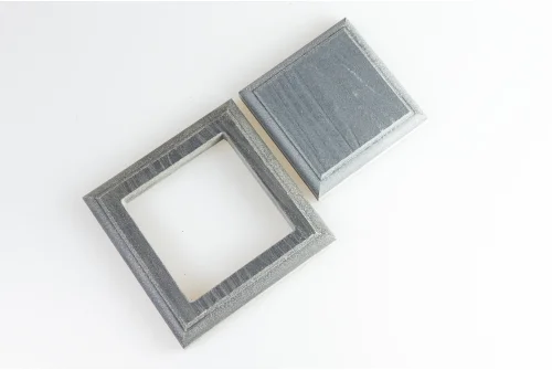 Комплект крышка-юбка для столба ДПК Grand Line 3D 100х100мм Серый