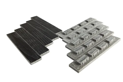 Комплект заглушек для доски ДПК Grand Line 3D Винтаж 150х25мм (упаковка 10шт) Графит