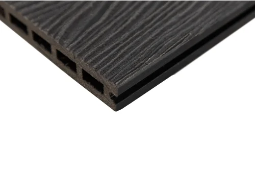 Доска-ступень старт ДПК Grand Line 160х22мм 3D Wood Графит 3м