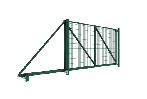 Ворота откатные Medium 2,03х4,0 RAL 6005 влево